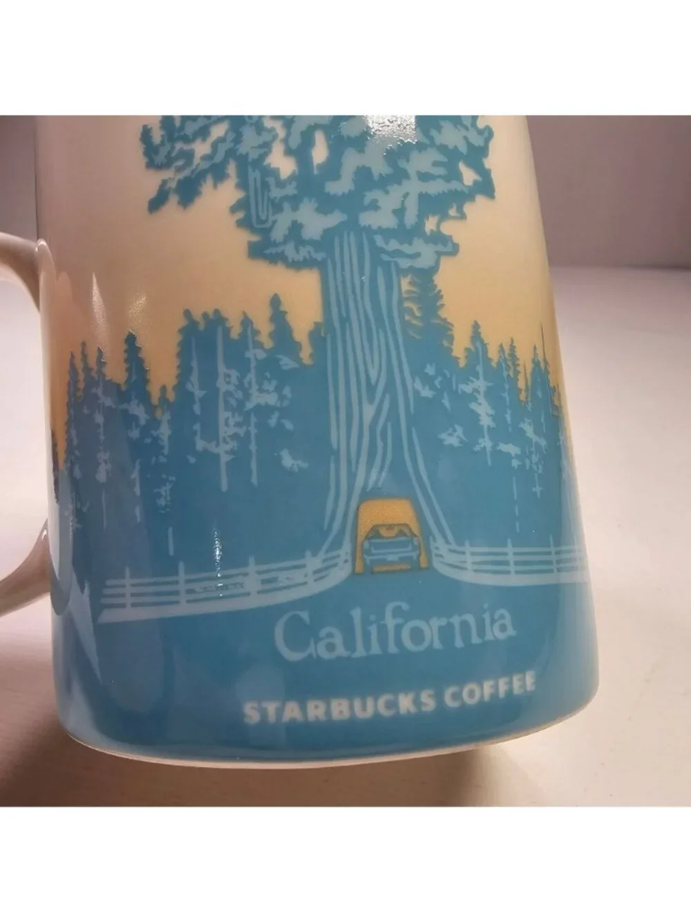 Starbucks California 2009 Collector Series 16oz Ceramic Coffee Mug Tea Cup